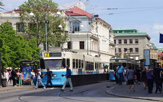 Gothenburg M31 Trams - Photo: ©2013 Ian Boyle - www.simplompc.co.uk - Simplon Postcards