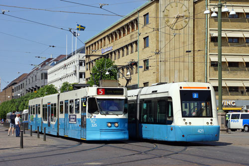 Gothenburg M31 Trams - Photo: ©2013 Ian Boyle - www.simplompc.co.uk - Simplon Postcards