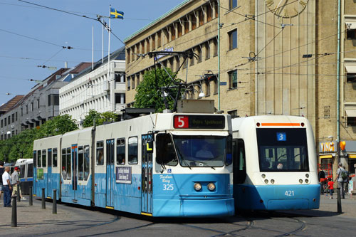 Gothenburg M31 Trams - Photo: ©2013 Ian Boyle - www.simplompc.co.uk - Simplon Postcards