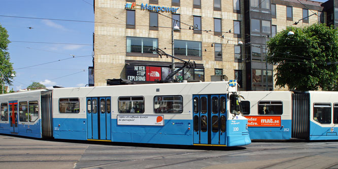 Gothenburg M31 Trams - Photo: ©2013 Ian Boyle - www.simplompc.co.uk - Simplon Postcards