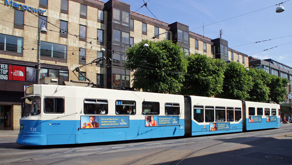 Gothenburg M31 Trams - Photo: ©2013 Ian Boyle - www.simplompc.co.uk - Simplon Postcards