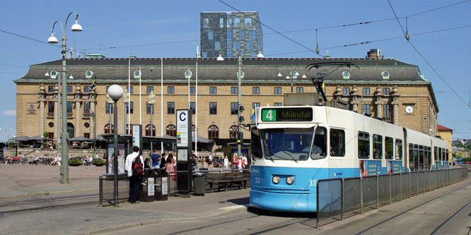 Gothenburg M31 Trams - Photo: ©2013 Ian Boyle - www.simplompc.co.uk - Simplon Postcards