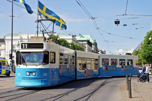 Gothenburg M31 Trams - Photo: ©2013 Ian Boyle - www.simplompc.co.uk - Simplon Postcards