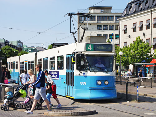 Gothenburg M31 Trams - Photo: ©2013 Ian Boyle - www.simplompc.co.uk - Simplon Postcards