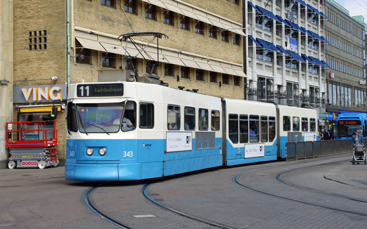 Gothenburg M31 Trams - Photo: ©2013 Ian Boyle - www.simplompc.co.uk - Simplon Postcards