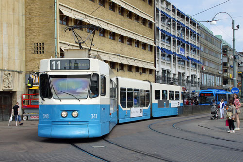 Gothenburg M31 Trams - Photo: ©2013 Ian Boyle - www.simplompc.co.uk - Simplon Postcards