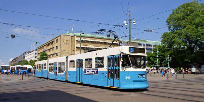 Gothenburg M31 Trams - Photo: ©2013 Ian Boyle - www.simplompc.co.uk - Simplon Postcards