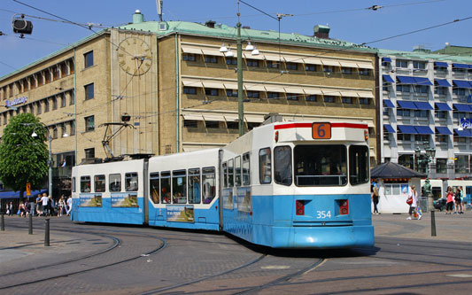 Gothenburg M31 Trams - Photo: ©2013 Ian Boyle - www.simplompc.co.uk - Simplon Postcards