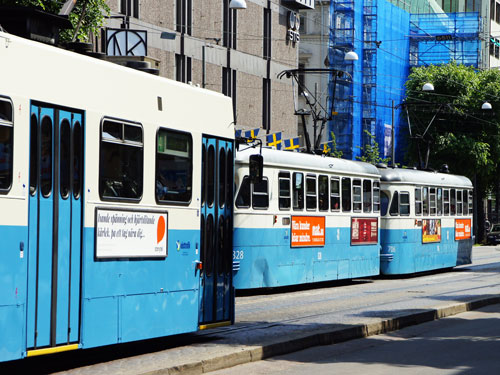 Gothenburg M31 Trams - Photo: ©2013 Ian Boyle - www.simplompc.co.uk - Simplon Postcards