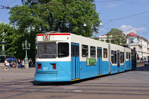 Gothenburg M31 Trams - Photo: ©2013 Ian Boyle - www.simplompc.co.uk - Simplon Postcards