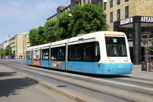 Gothenburg M32 Trams - Photo: ©2013 Ian Boyle - www.simplompc.co.uk - Simplon Postcards