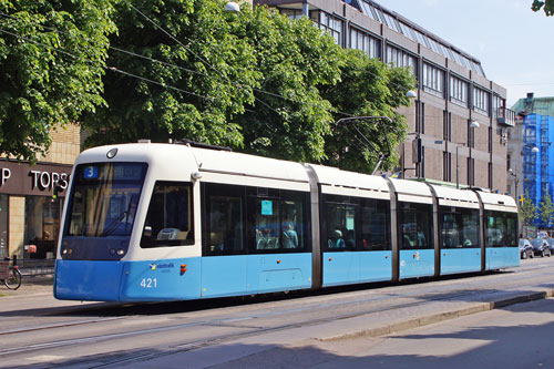 Gothenburg M32 Trams - Photo: ©2013 Ian Boyle - www.simplompc.co.uk - Simplon Postcards