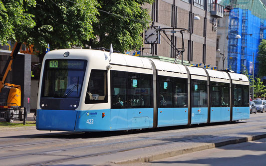 Gothenburg M32 Trams - Photo: ©2013 Ian Boyle - www.simplompc.co.uk - Simplon Postcards