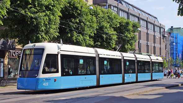 Gothenburg M32 Trams - Photo: ©2013 Ian Boyle - www.simplompc.co.uk - Simplon Postcards