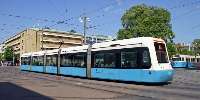 Gothenburg M32 Trams - Photo: ©2013 Ian Boyle - www.simplompc.co.uk - Simplon Postcards