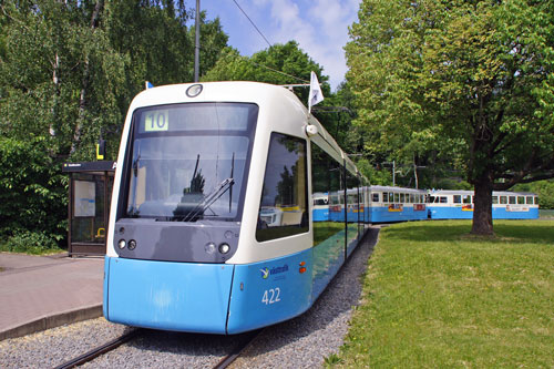 Gothenburg M32 Trams - Photo: ©2013 Ian Boyle - www.simplompc.co.uk - Simplon Postcards