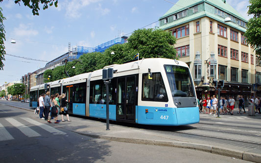 Gothenburg M32 Trams - Photo: ©2013 Ian Boyle - www.simplompc.co.uk - Simplon Postcards