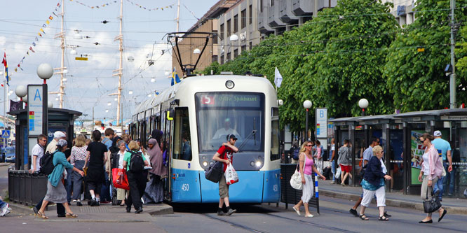 Gothenburg M32 Trams - Photo: ©2013 Ian Boyle - www.simplompc.co.uk - Simplon Postcards