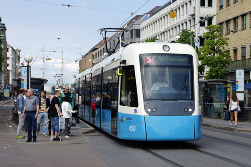 Gothenburg M32 Trams - Photo: ©2013 Ian Boyle - www.simplompc.co.uk - Simplon Postcards