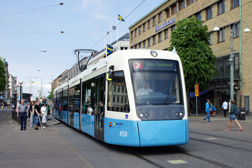 Gothenburg M32 Trams - Photo: ©2013 Ian Boyle - www.simplompc.co.uk - Simplon Postcards