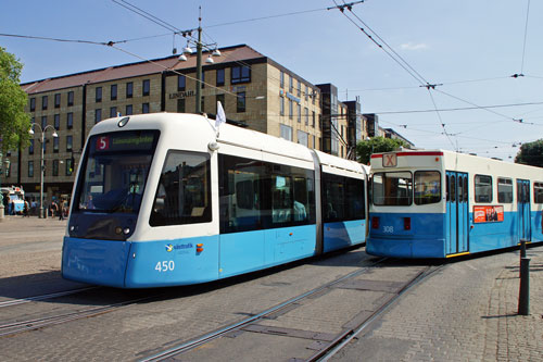 Gothenburg M32 Trams - Photo: ©2013 Ian Boyle - www.simplompc.co.uk - Simplon Postcards