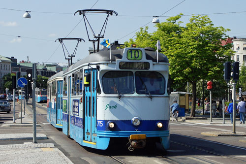 Gothenburg M28/M29 Trams - Photo: ©2013 Ian Boyle - www.simplompc.co.uk - Simplon Postcards