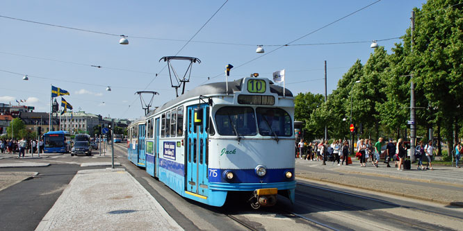 Gothenburg M28/M29 Trams - Photo: ©2013 Ian Boyle - www.simplompc.co.uk - Simplon Postcards