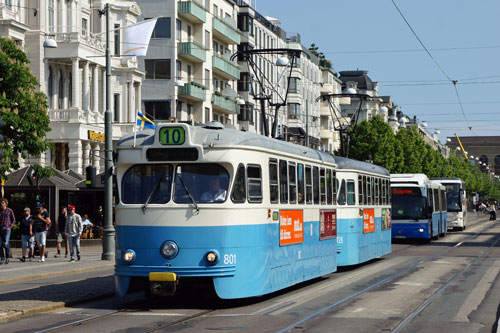 Gothenburg M28/M29 Trams - Photo: ©2013 Ian Boyle - www.simplompc.co.uk - Simplon Postcards