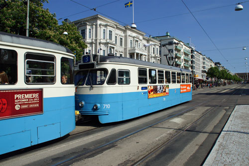 Gothenburg M28/M29 Trams - Photo: ©2013 Ian Boyle - www.simplompc.co.uk - Simplon Postcards