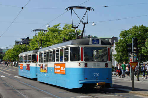 Gothenburg M28/M29 Trams - Photo: ©2013 Ian Boyle - www.simplompc.co.uk - Simplon Postcards