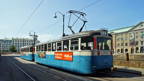 Gothenburg M28/M29 Trams - Photo: ©2013 Ian Boyle - www.simplompc.co.uk - Simplon Postcards