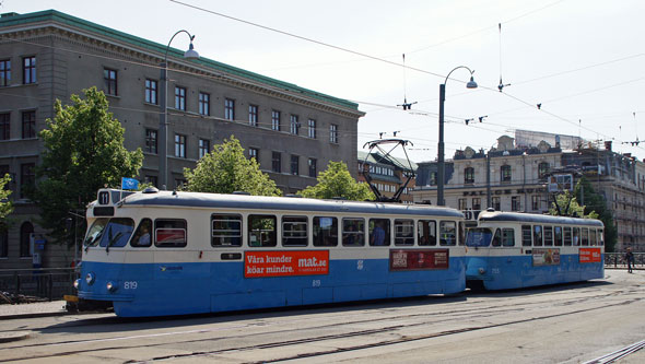 Gothenburg M28/M29 Trams - Photo: ©2013 Ian Boyle - www.simplompc.co.uk - Simplon Postcards