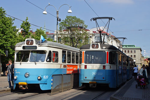 Gothenburg M28/M29 Trams - Photo: ©2013 Ian Boyle - www.simplompc.co.uk - Simplon Postcards