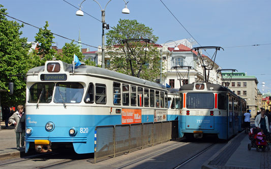 Gothenburg M28/M29 Trams - Photo: ©2013 Ian Boyle - www.simplompc.co.uk - Simplon Postcards