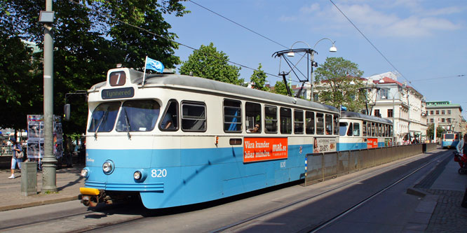 Gothenburg M28/M29 Trams - Photo: ©2013 Ian Boyle - www.simplompc.co.uk - Simplon Postcards