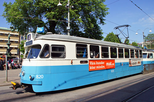 Gothenburg M28/M29 Trams - Photo: ©2013 Ian Boyle - www.simplompc.co.uk - Simplon Postcards