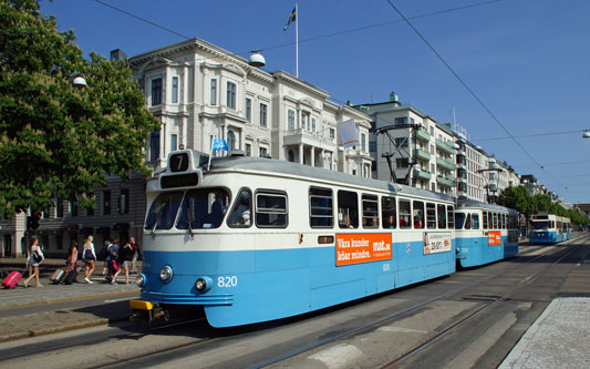 Gothenburg M28/M29 Trams - Photo: ©2013 Ian Boyle - www.simplompc.co.uk - Simplon Postcards