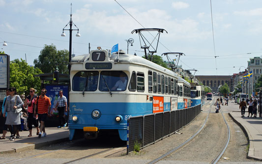 Gothenburg M28/M29 Trams - Photo: ©2013 Ian Boyle - www.simplompc.co.uk - Simplon Postcards