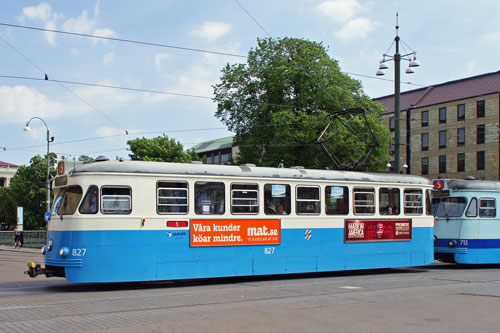 Gothenburg M28/M29 Trams - Photo: ©2013 Ian Boyle - www.simplompc.co.uk - Simplon Postcards