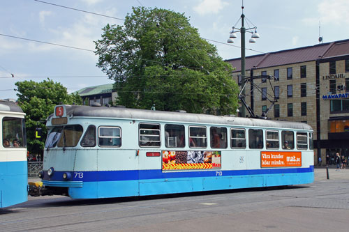 Gothenburg M28/M29 Trams - Photo: ©2013 Ian Boyle - www.simplompc.co.uk - Simplon Postcards