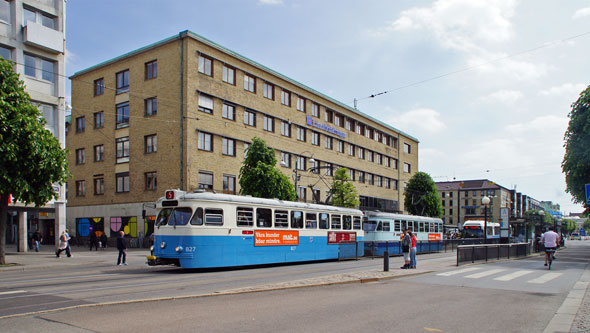 Gothenburg M28/M29 Trams - Photo: ©2013 Ian Boyle - www.simplompc.co.uk - Simplon Postcards