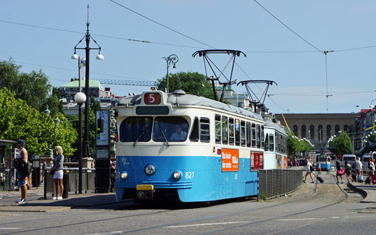 Gothenburg M28/M29 Trams - Photo: ©2013 Ian Boyle - www.simplompc.co.uk - Simplon Postcards