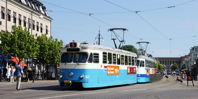 Gothenburg M28/M29 Trams - Photo: ©2013 Ian Boyle - www.simplompc.co.uk - Simplon Postcards