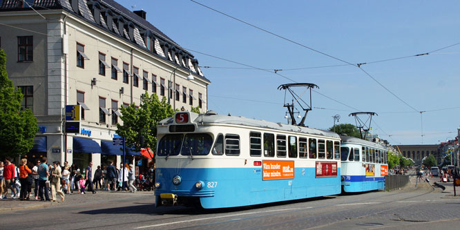 Gothenburg M28/M29 Trams - Photo: ©2013 Ian Boyle - www.simplompc.co.uk - Simplon Postcards