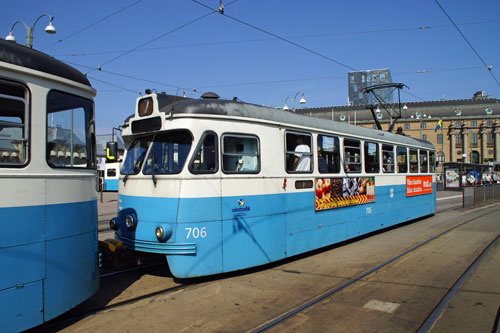 Gothenburg M28/M29 Trams - Photo: ©2013 Ian Boyle - www.simplompc.co.uk - Simplon Postcards