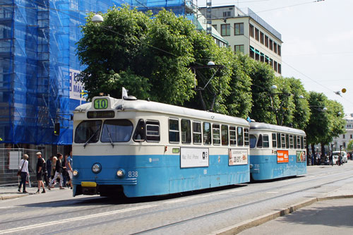 Gothenburg M28/M29 Trams - Photo: ©2013 Ian Boyle - www.simplompc.co.uk - Simplon Postcards