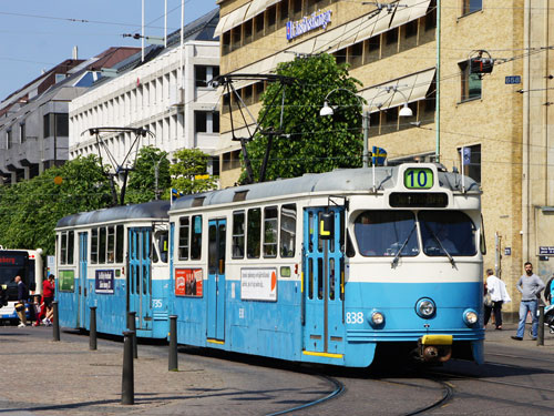 Gothenburg M28/M29 Trams - Photo: ©2013 Ian Boyle - www.simplompc.co.uk - Simplon Postcards