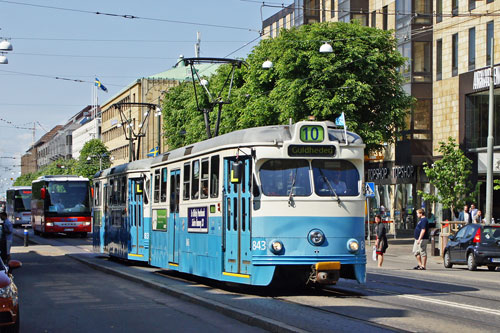 Gothenburg M28/M29 Trams - Photo: ©2013 Ian Boyle - www.simplompc.co.uk - Simplon Postcards