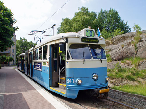 Gothenburg M28/M29 Trams - Photo: ©2013 Ian Boyle - www.simplompc.co.uk - Simplon Postcards