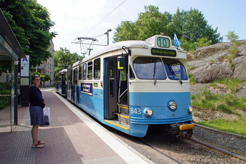 Gothenburg M28/M29 Trams - Photo: ©2013 Ian Boyle - www.simplompc.co.uk - Simplon Postcards